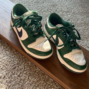 Nike Dunks, Green Blue and White, 7.5 Women